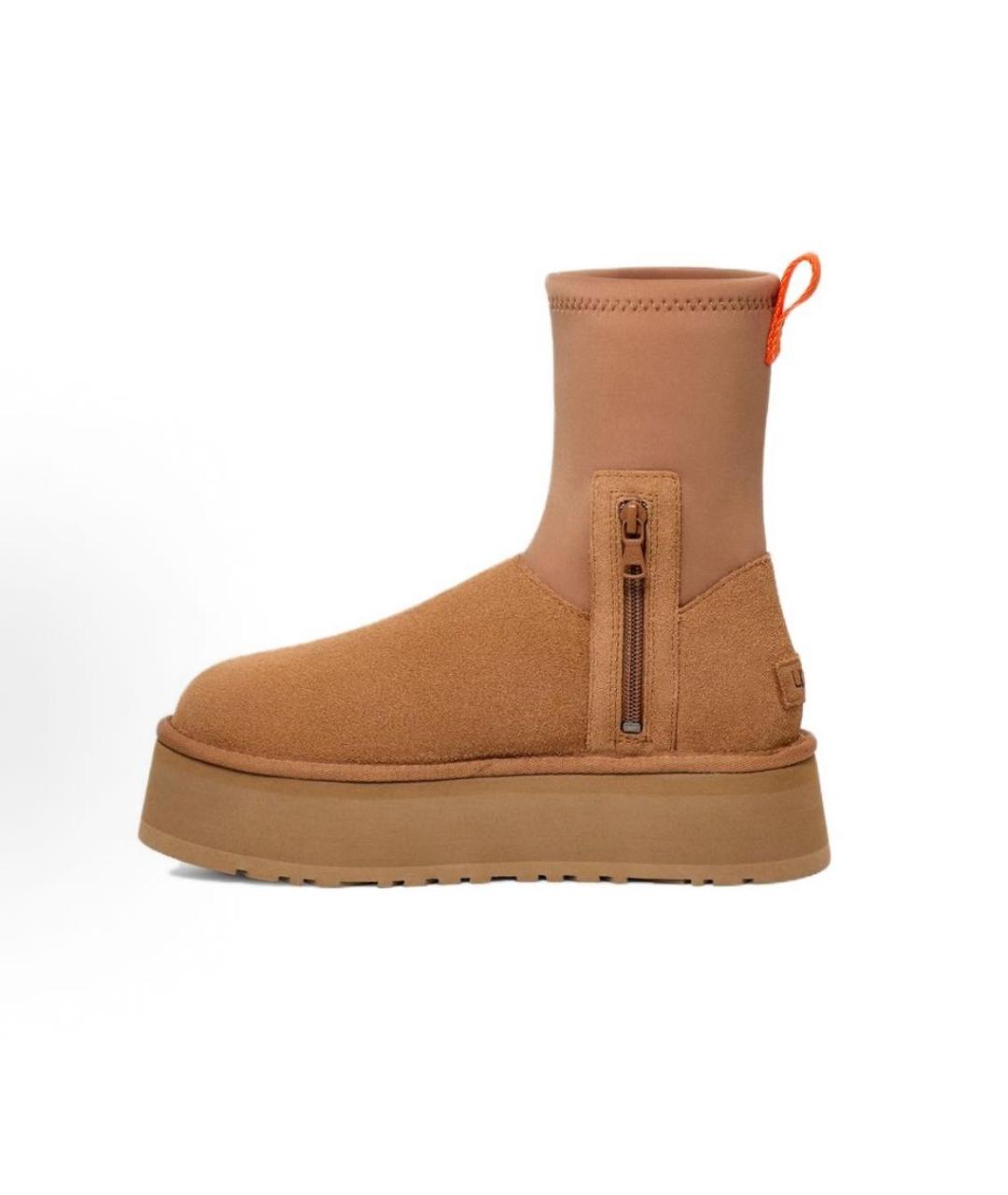 UGG AUSTRALIA Коричневые замшевые полусапоги, фото 5