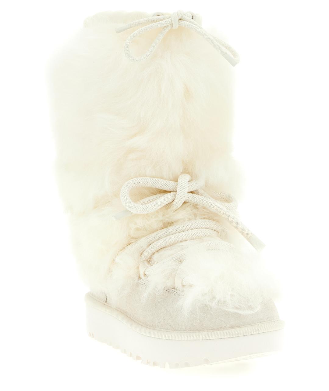 UGG AUSTRALIA Белые замшевые ботинки, фото 2