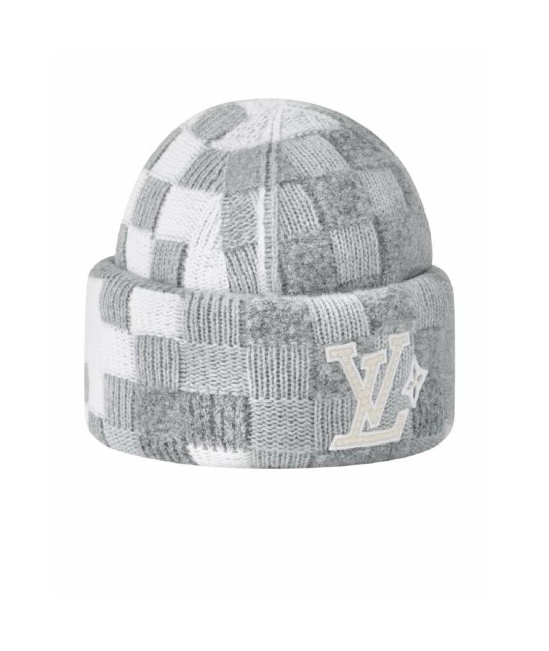 LOUIS VUITTON Серая шерстяная шапка, фото 1