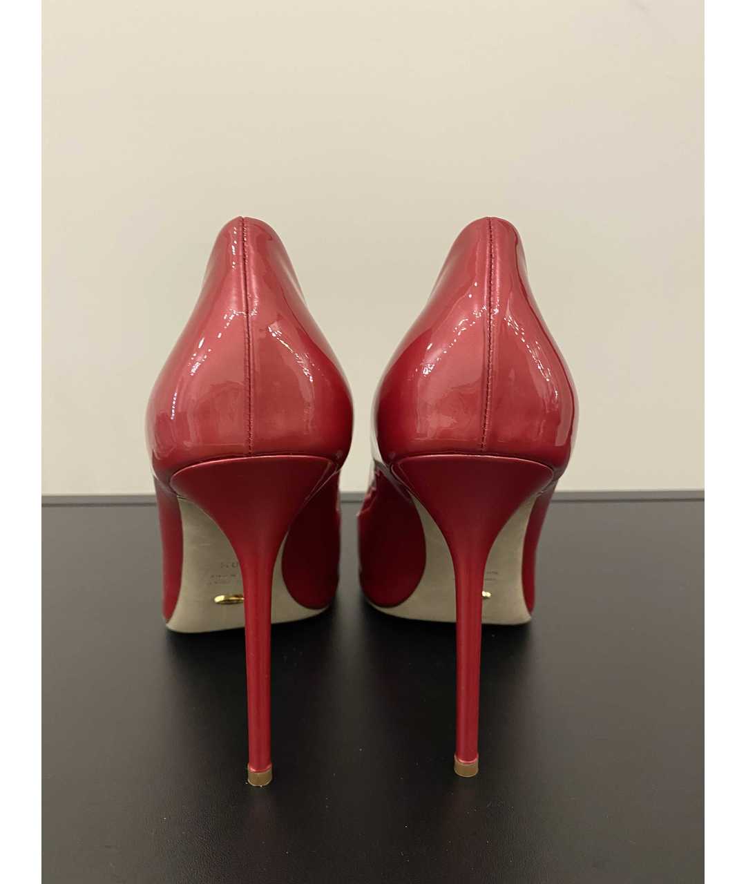 SERGIO ROSSI Красные туфли из лакированной кожи, фото 4