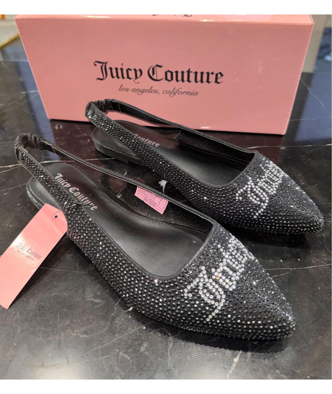 JUICY COUTURE Черные балетки, фото 8