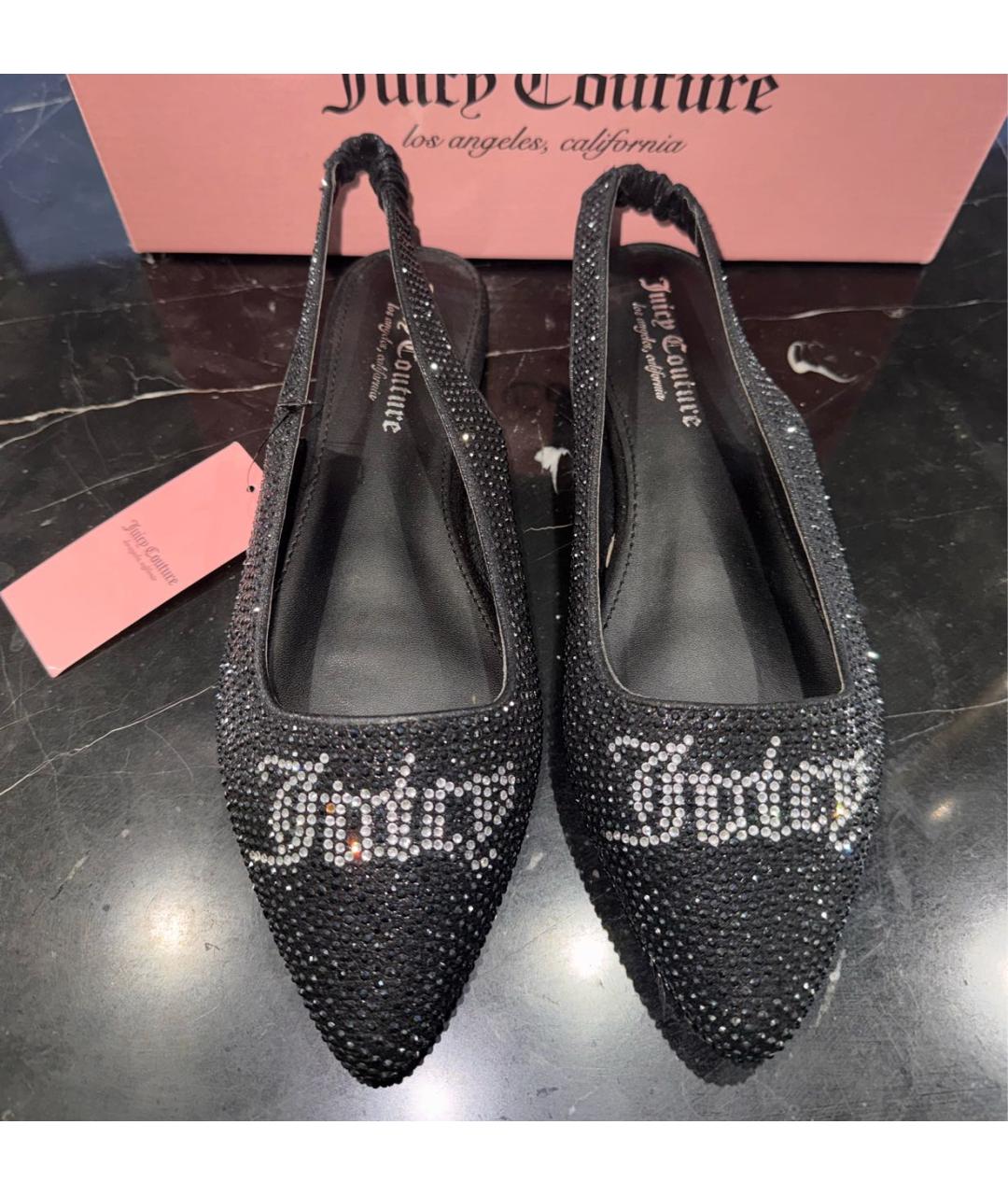 JUICY COUTURE Черные балетки, фото 2
