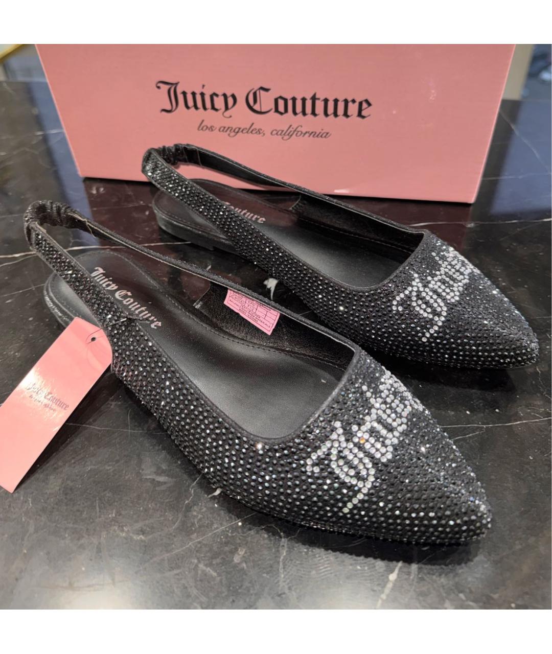 JUICY COUTURE Черные балетки, фото 4
