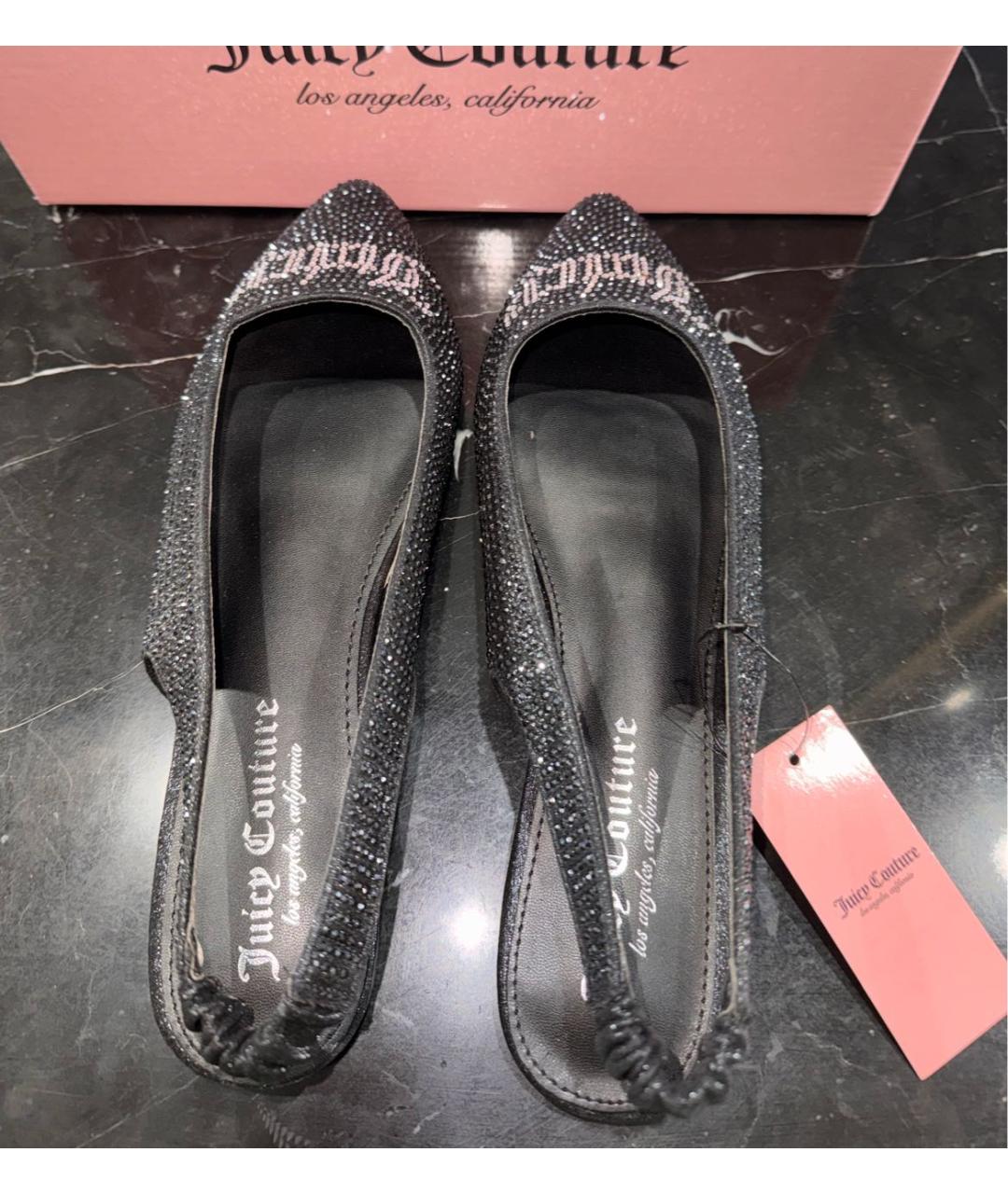 JUICY COUTURE Черные балетки, фото 3