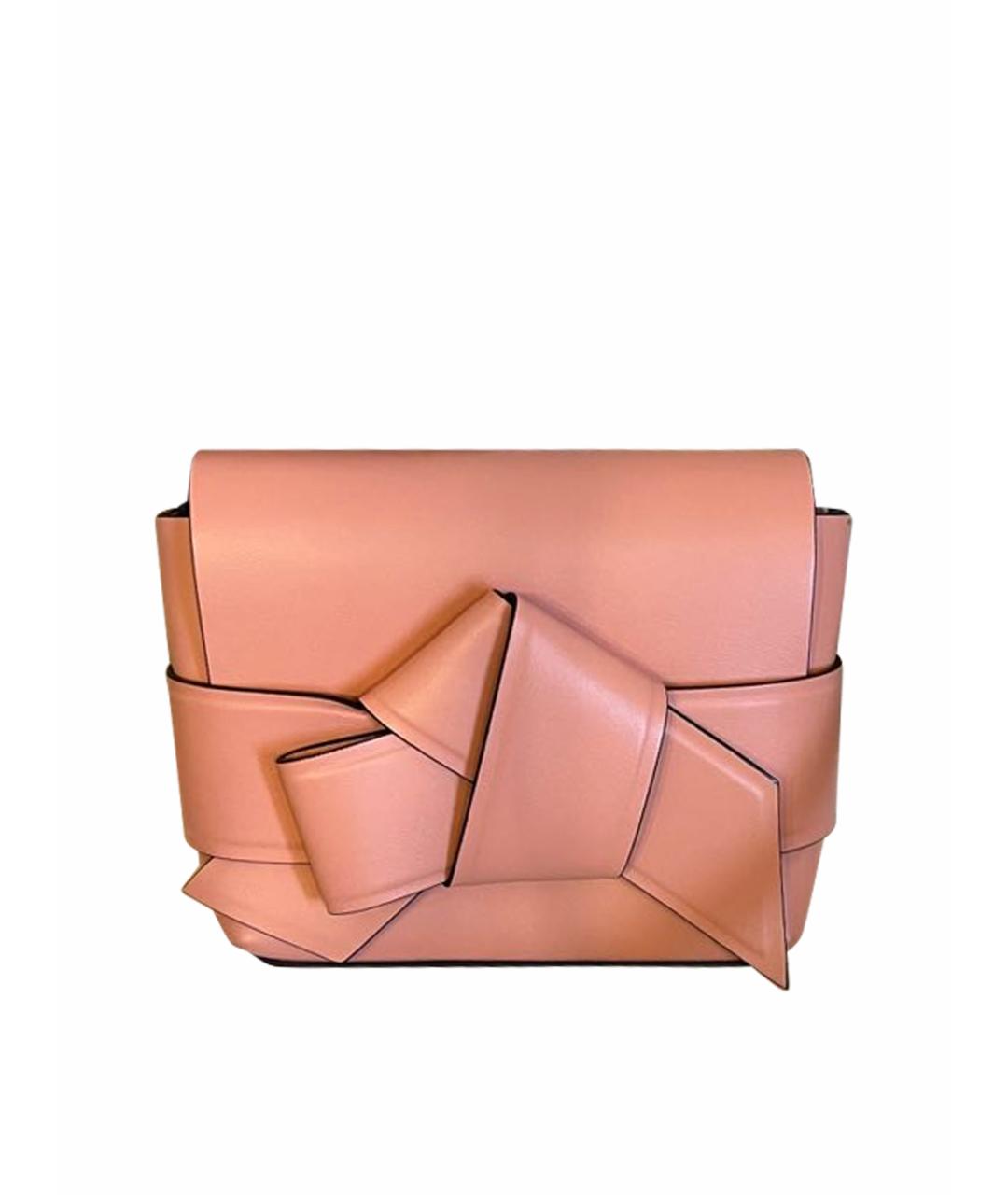 ACNE STUDIOS Розовая кожаная сумка через плечо, фото 1