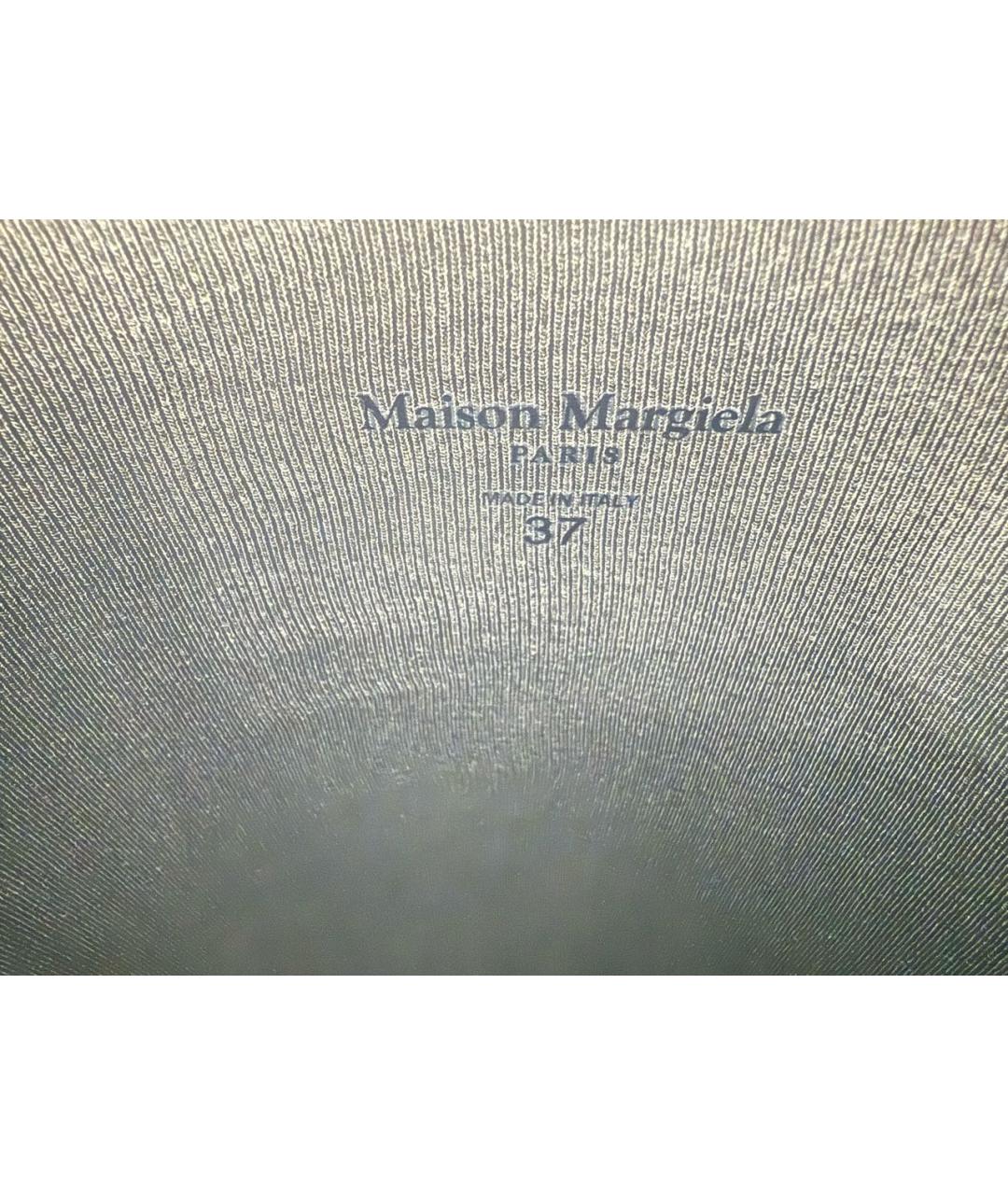 MAISON MARGIELA Черные резиновые сапоги, фото 5