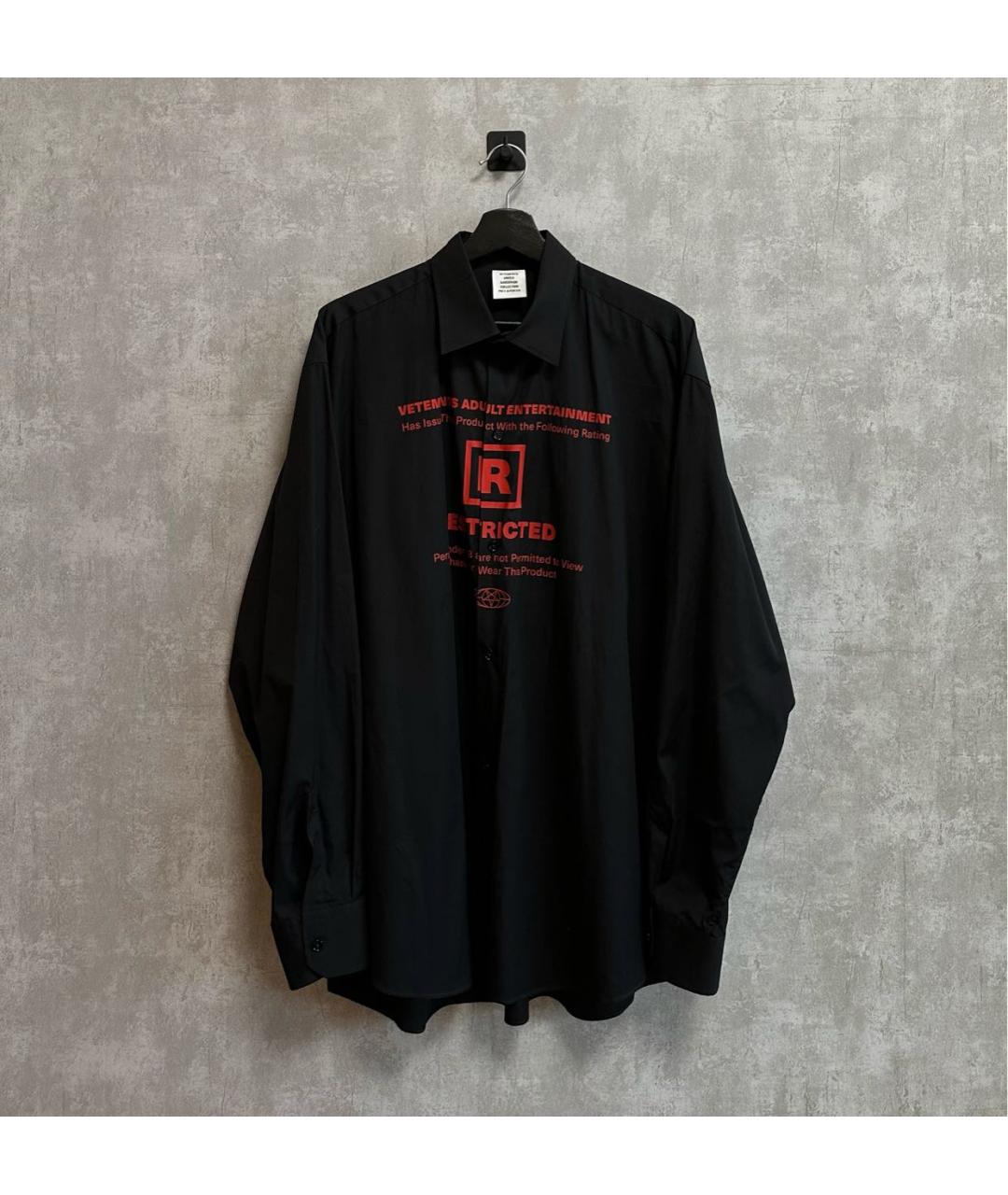 VETEMENTS Черная рубашка, фото 5