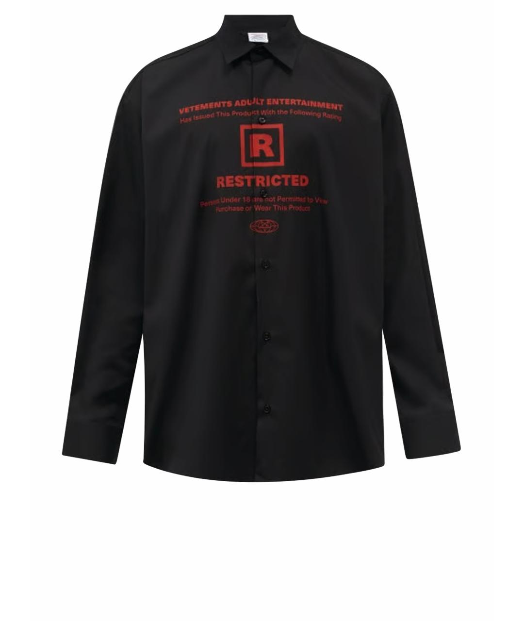 VETEMENTS Черная рубашка, фото 1