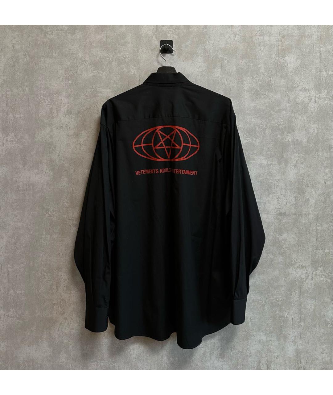 VETEMENTS Черная рубашка, фото 2