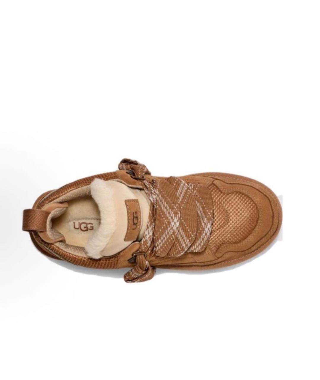 UGG AUSTRALIA Коричневые замшевые ботинки, фото 4