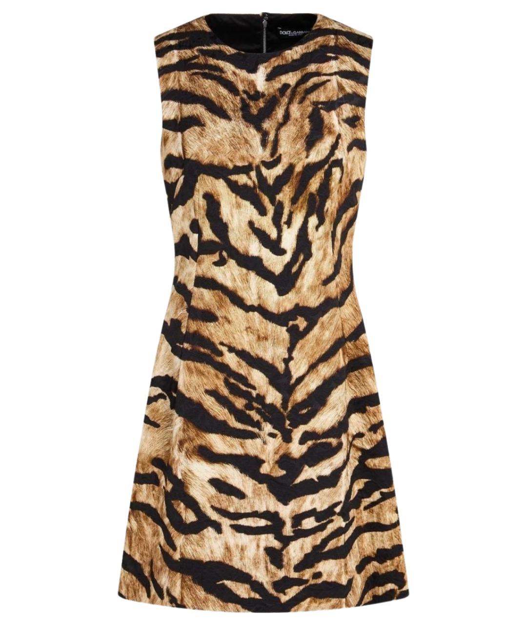 DOLCE&GABBANA Мульти коктейльное платье, фото 1