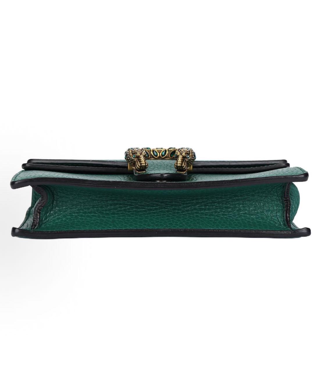 GUCCI Зеленая кожаная сумка через плечо, фото 4