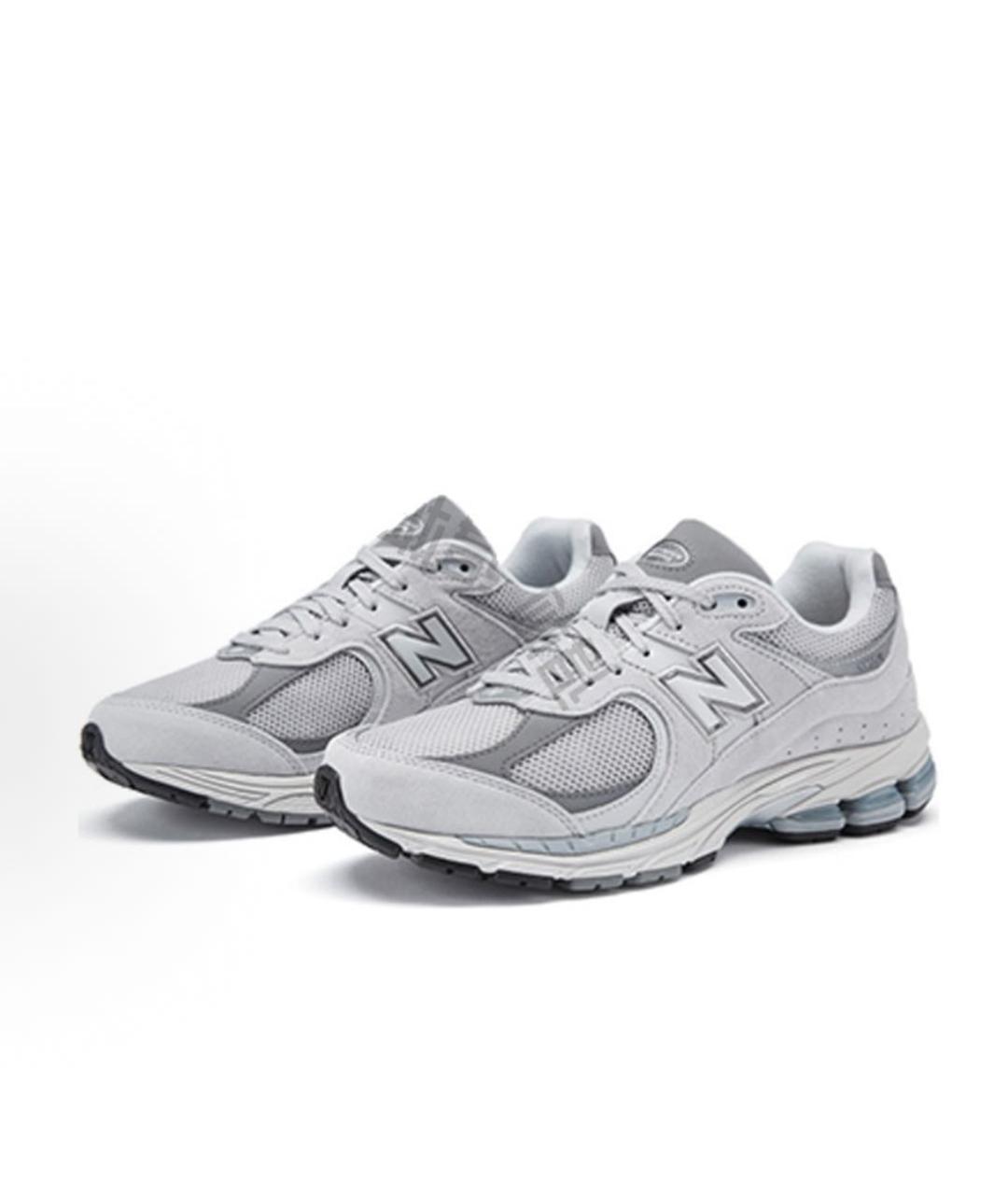 NEW BALANCE Серые текстильные высокие кроссовки / кеды, фото 2