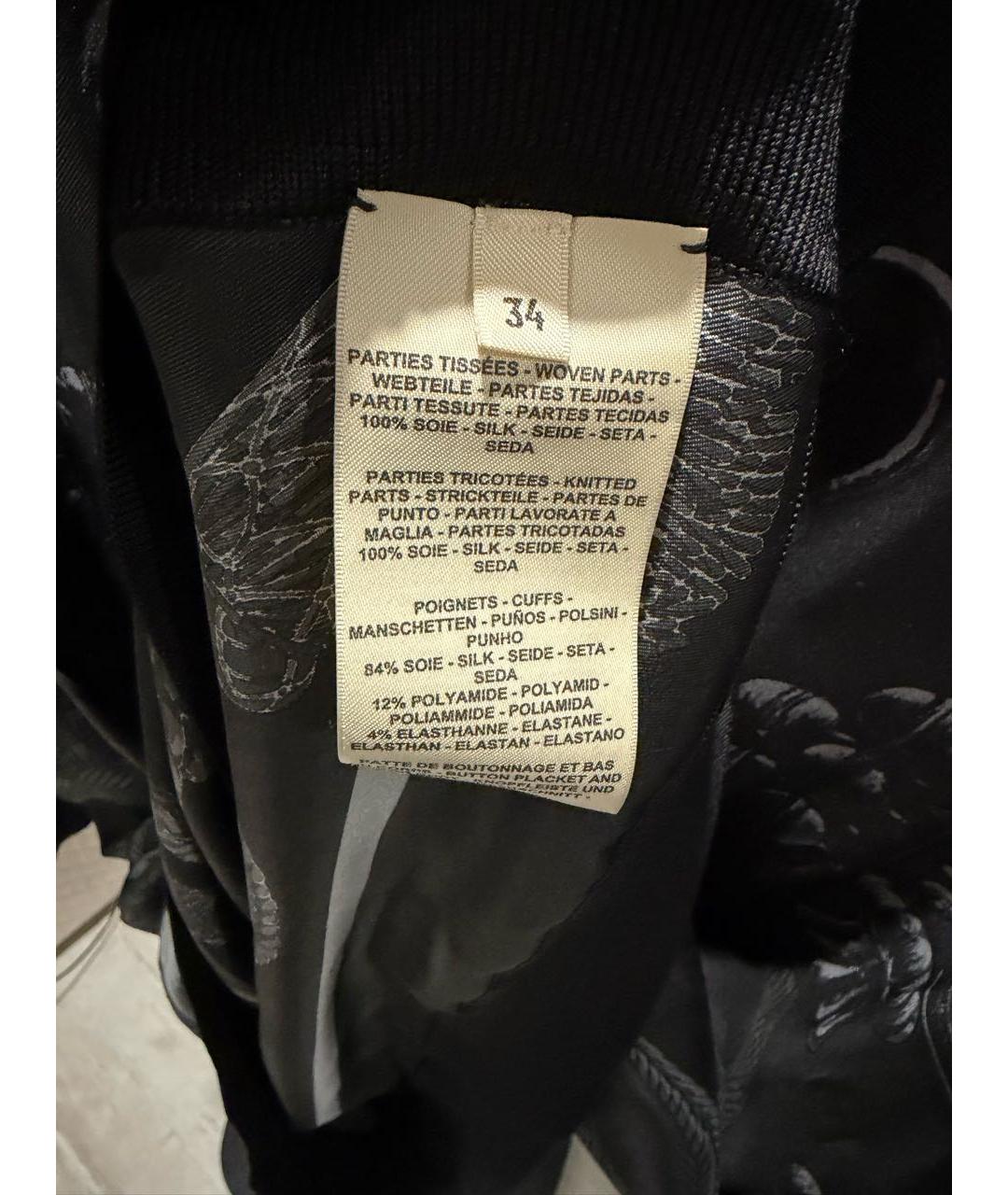 HERMES Черный шелковый кардиган, фото 5