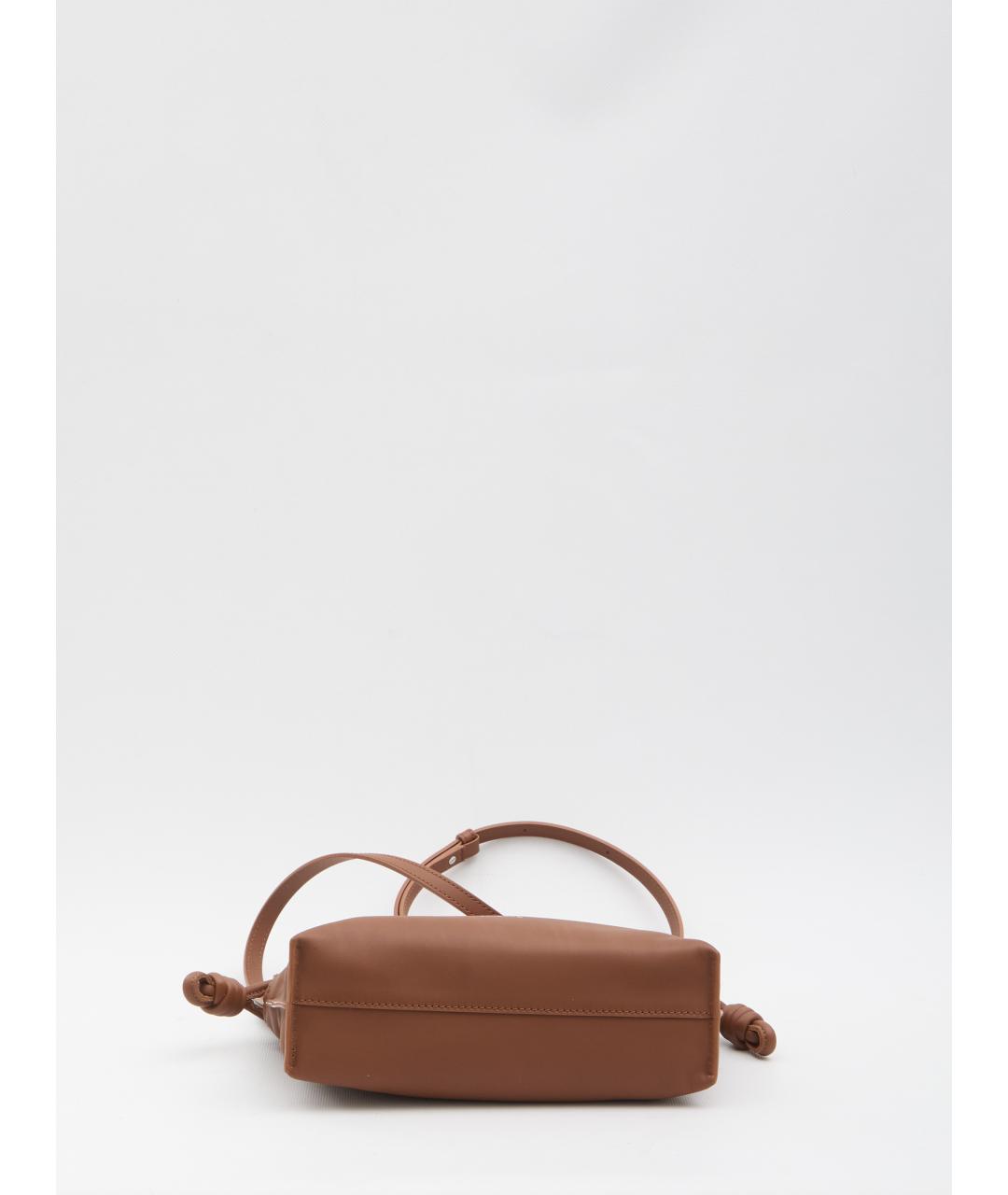 LOEWE Коричневая кожаная сумка через плечо, фото 3