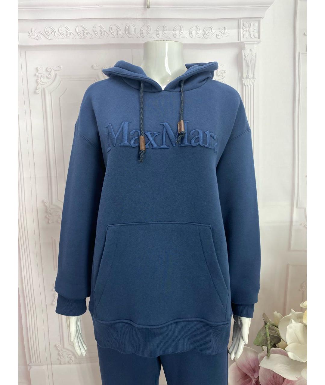 'S MAX MARA Темно-синий хлопко-эластановый спортивные костюмы, фото 2