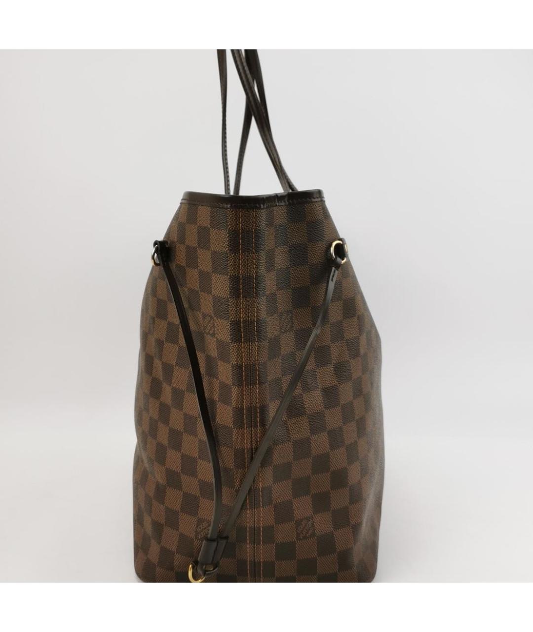 LOUIS VUITTON Коричневая кожаная сумка через плечо, фото 3