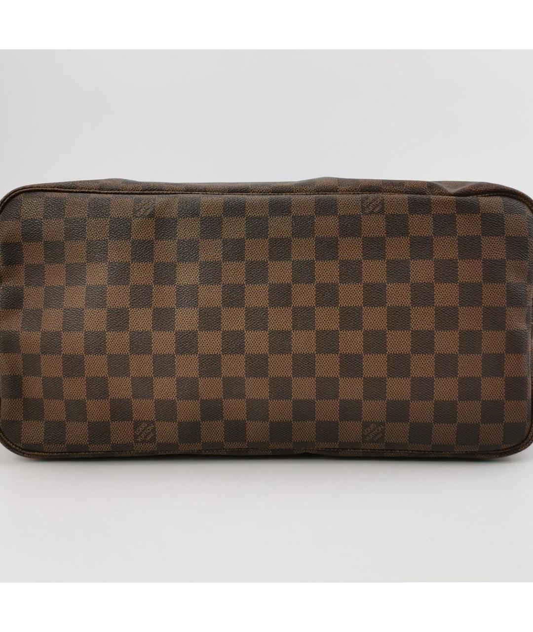 LOUIS VUITTON Коричневая кожаная сумка через плечо, фото 5