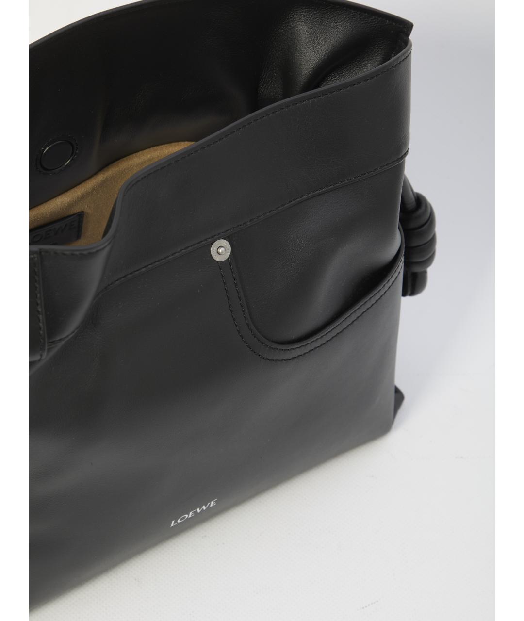 LOEWE Черная кожаная сумка через плечо, фото 4