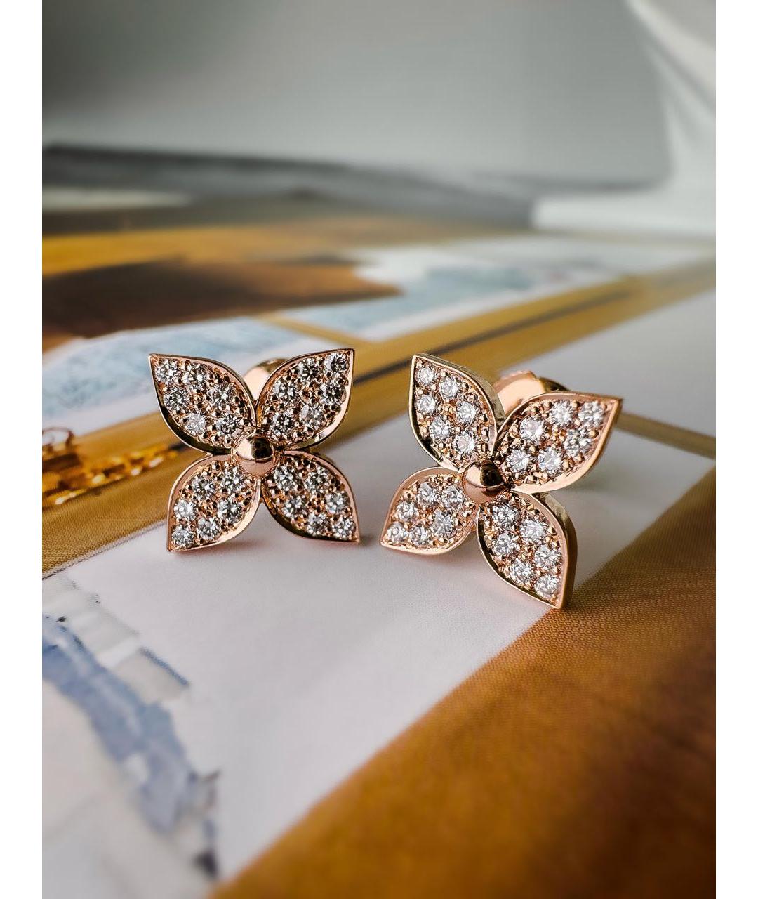 LOUIS VUITTON Золотые серьги из розового золота, фото 7
