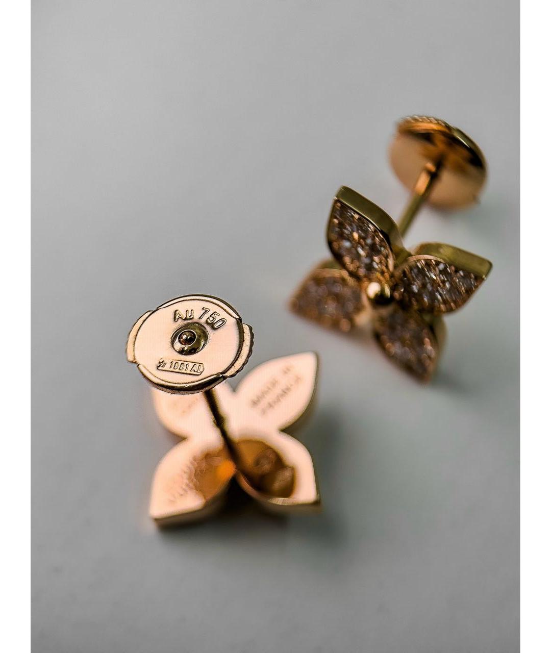LOUIS VUITTON Золотые серьги из розового золота, фото 3