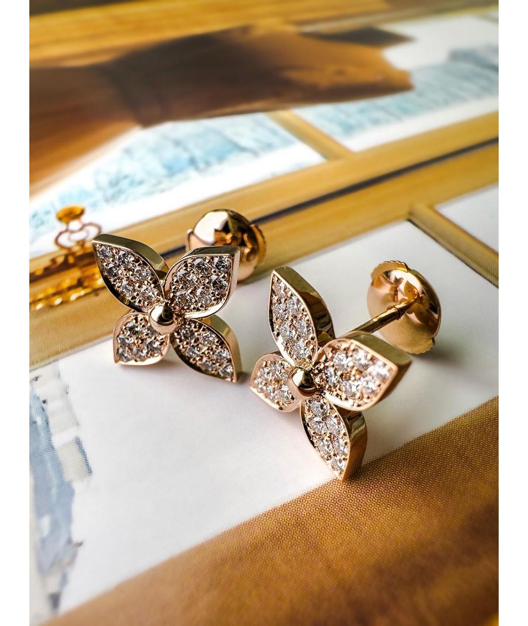 LOUIS VUITTON Золотые серьги из розового золота, фото 5