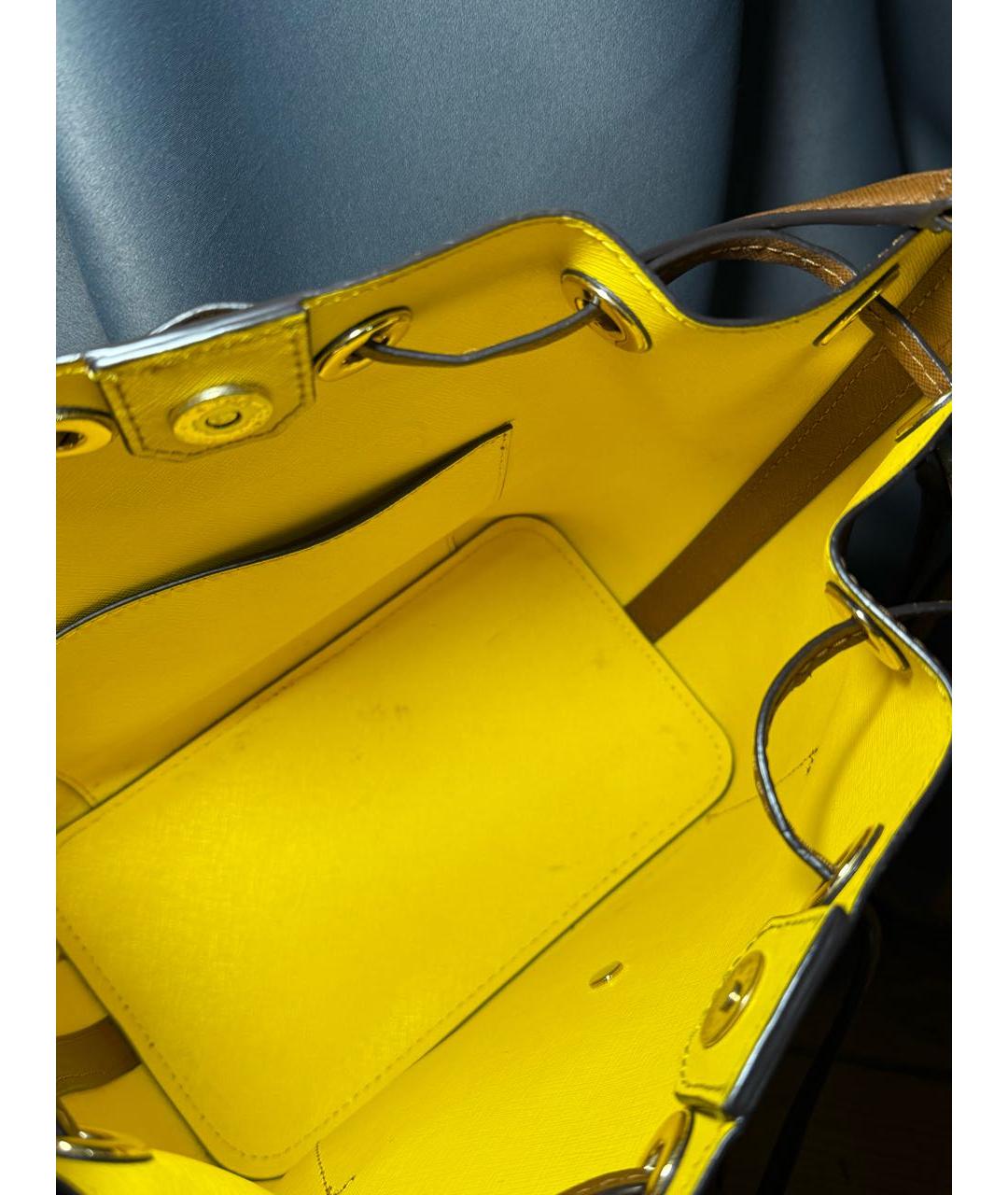 MICHAEL KORS Коричневая кожаная сумка через плечо, фото 4