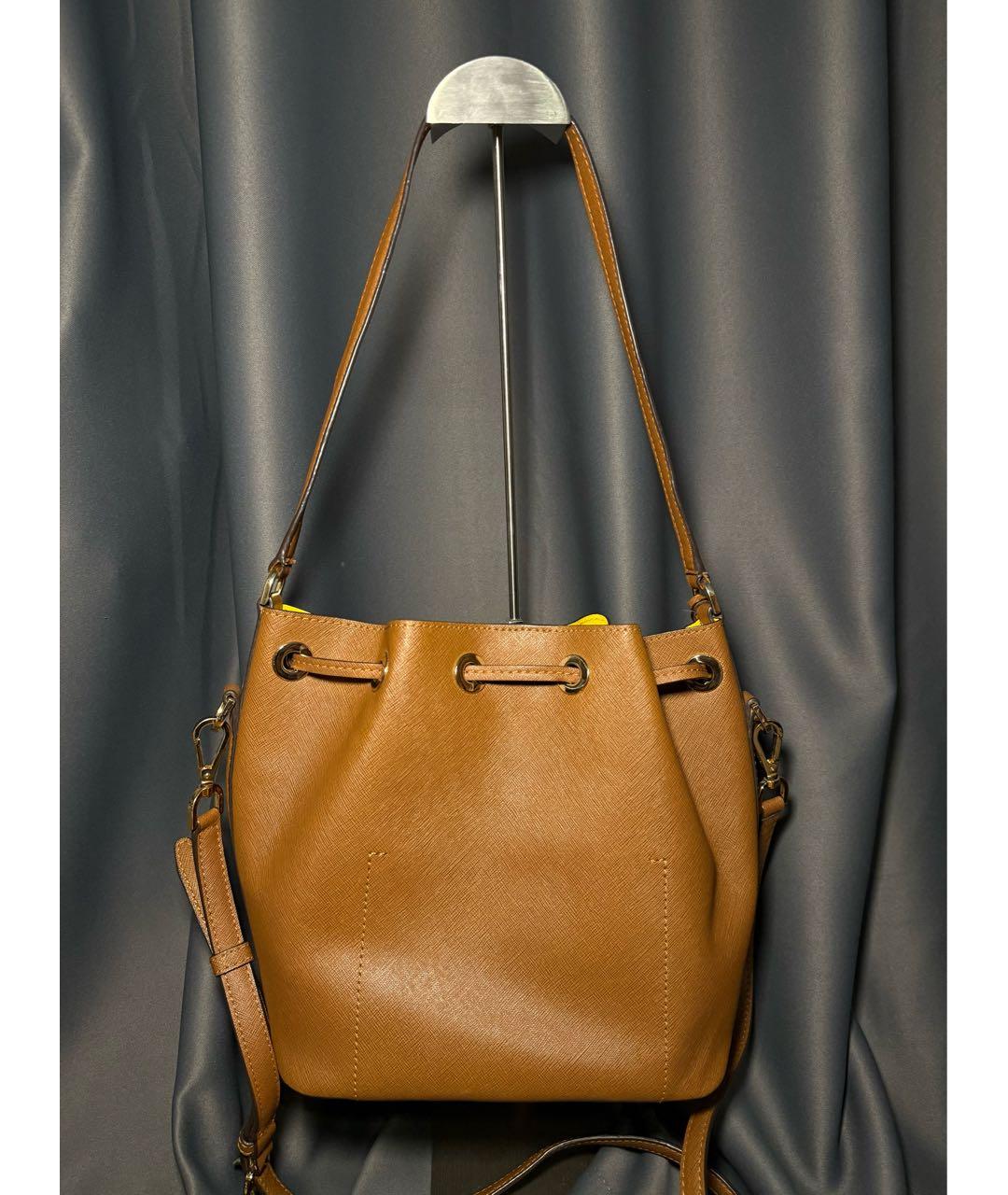 MICHAEL KORS Коричневая кожаная сумка через плечо, фото 3