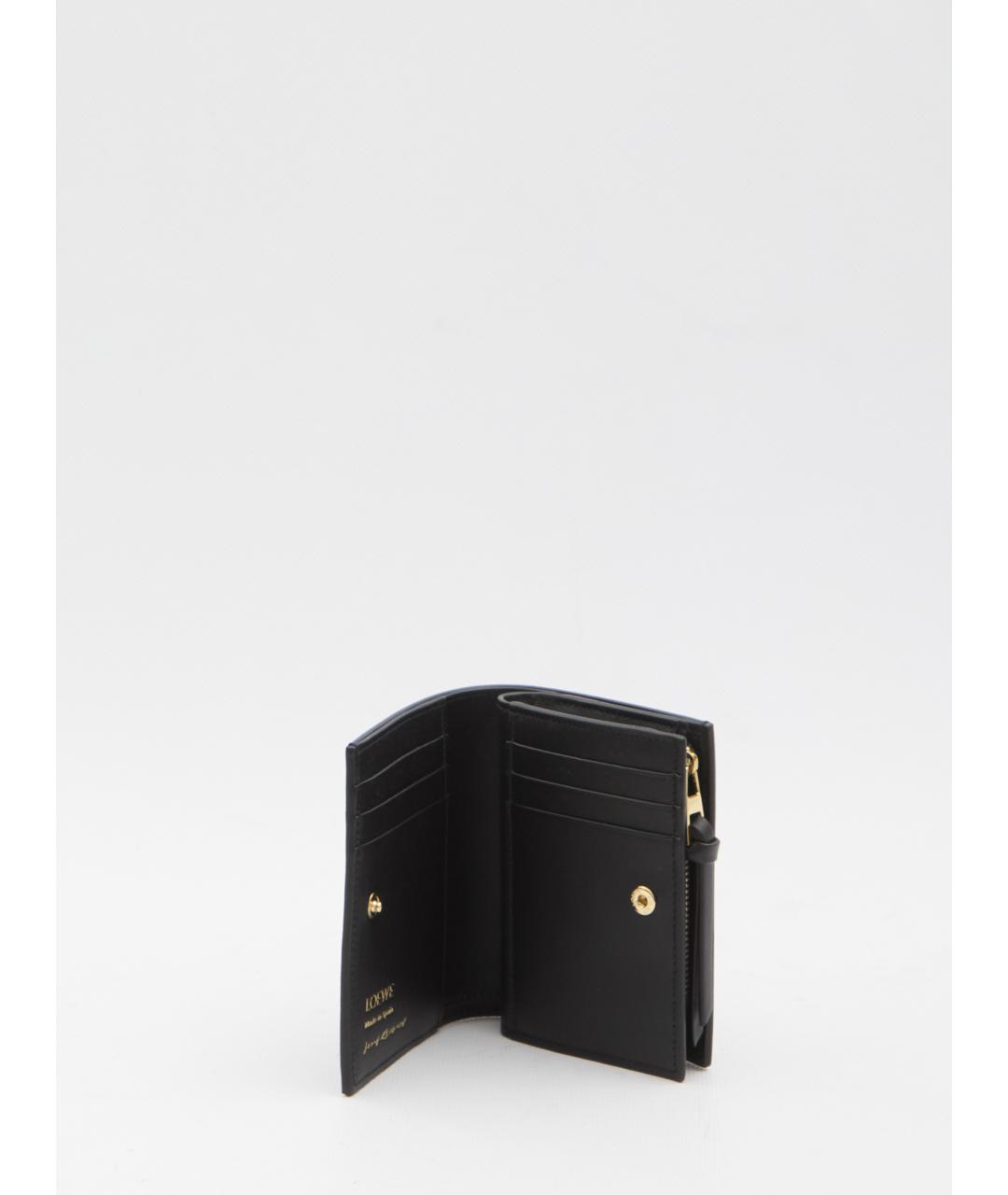 LOEWE Черный кожаный кошелек, фото 4