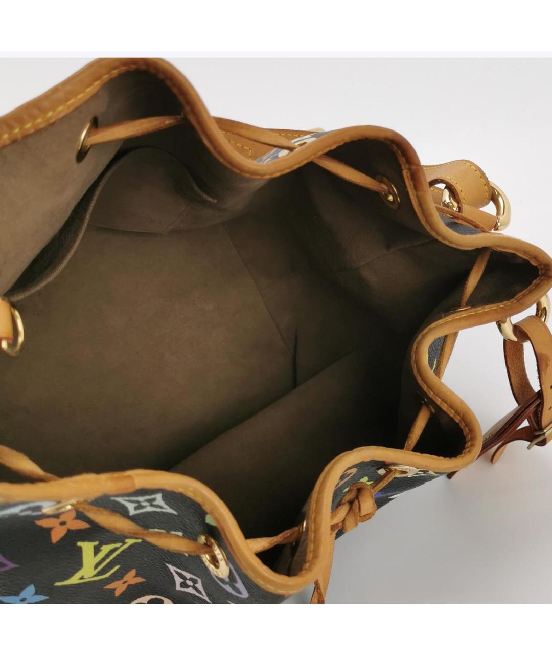 LOUIS VUITTON Черная кожаная сумка тоут, фото 6