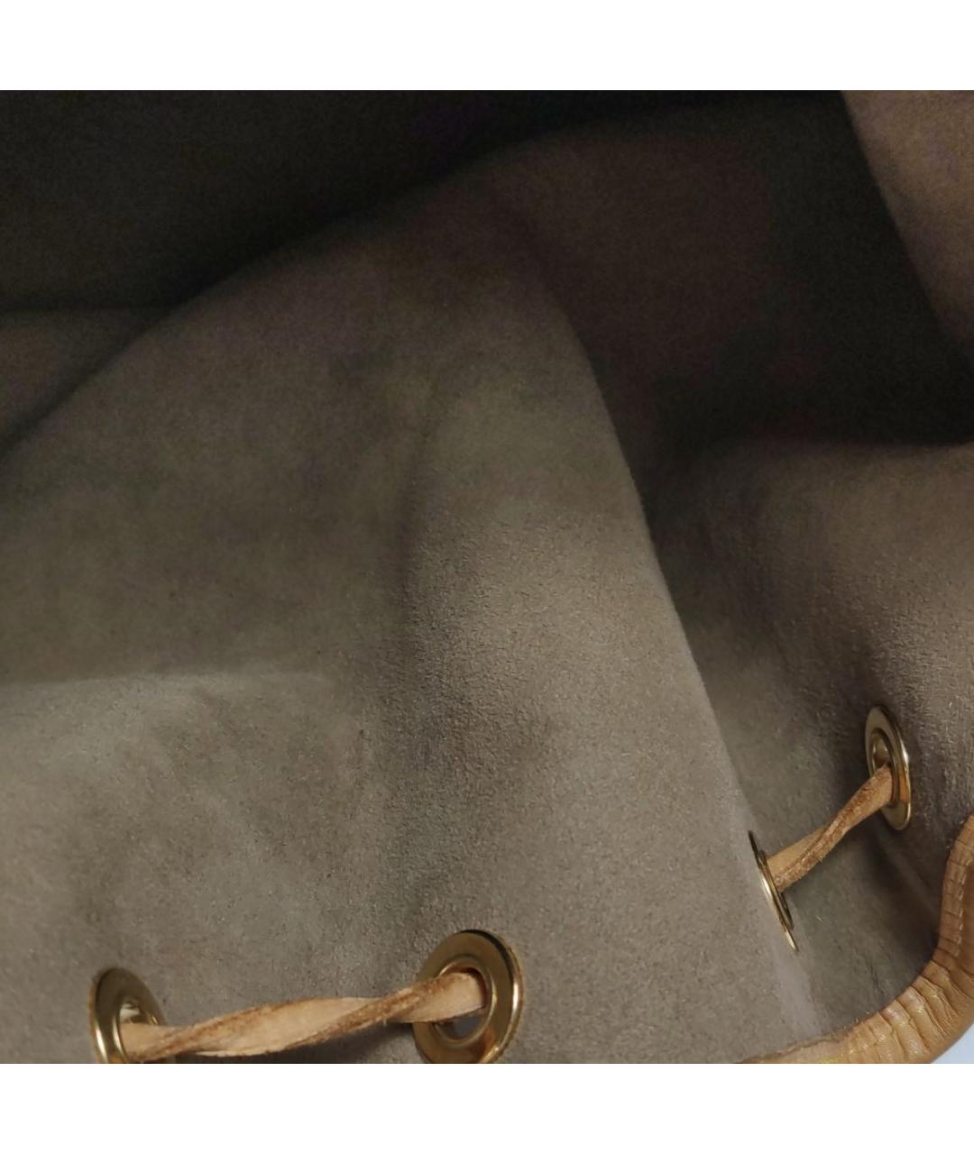 LOUIS VUITTON Черная кожаная сумка тоут, фото 7