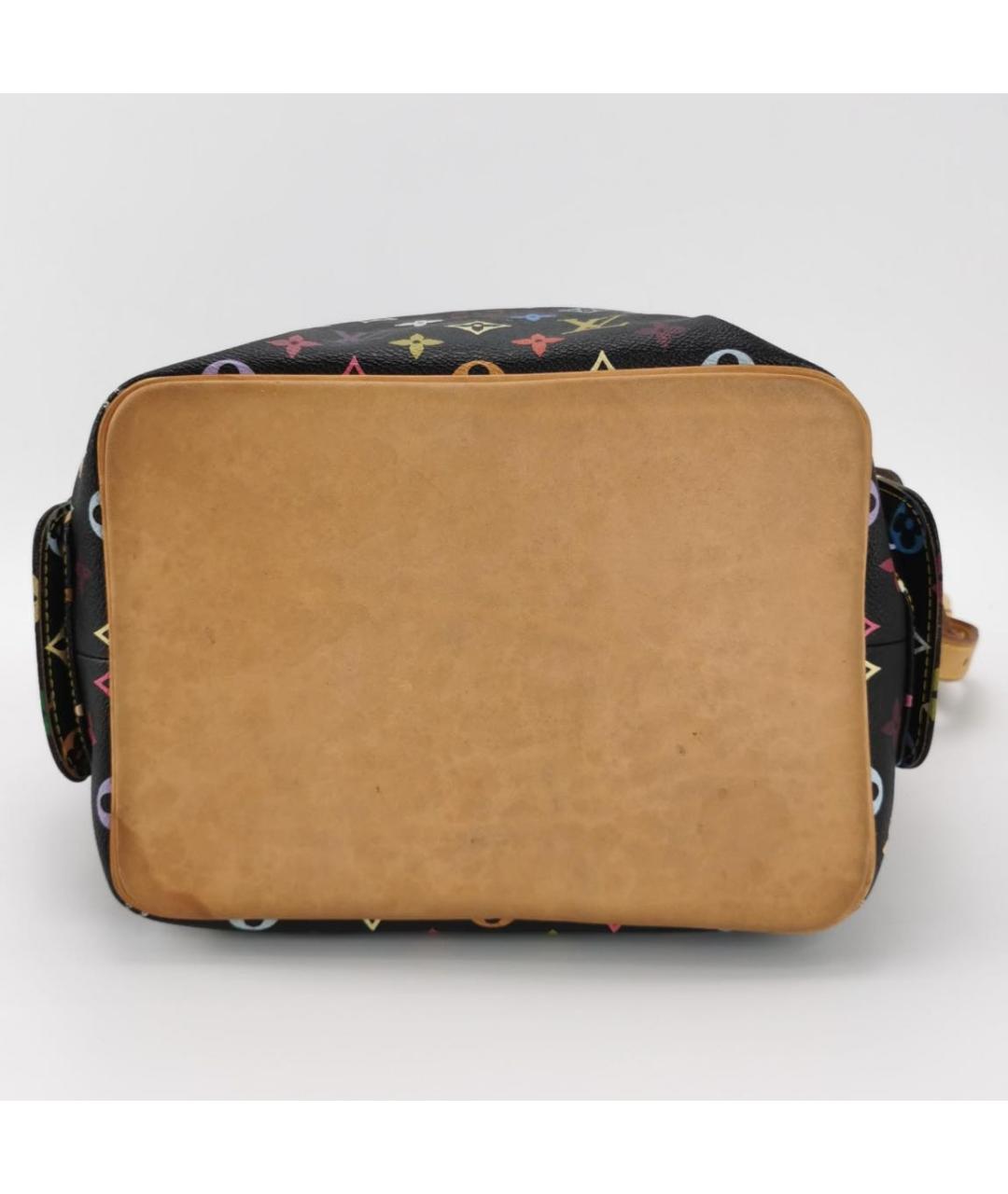 LOUIS VUITTON Черная кожаная сумка тоут, фото 5