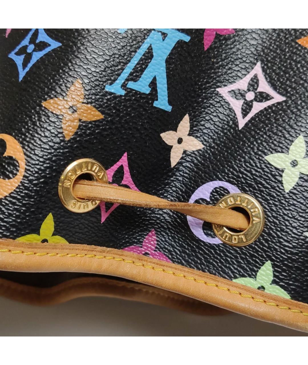 LOUIS VUITTON Черная кожаная сумка тоут, фото 8