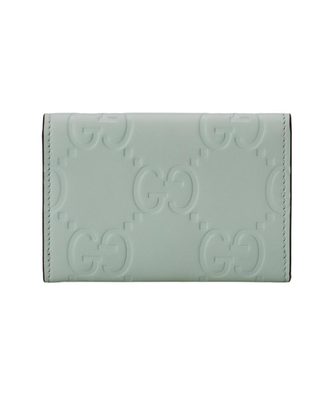 GUCCI Зеленый кожаный кардхолдер, фото 3