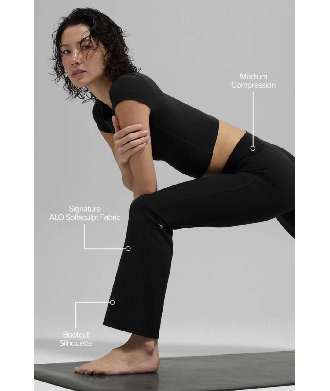 ALO YOGA Черные спортивные брюки и шорты, фото 3