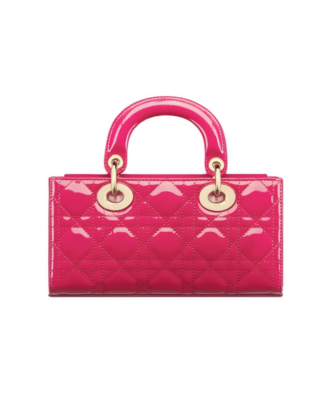 CHRISTIAN DIOR Фуксия сумка через плечо из лакированной кожи, фото 3