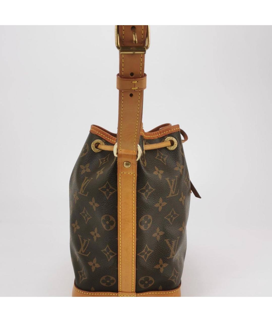 LOUIS VUITTON Коричневая кожаная сумка тоут, фото 3
