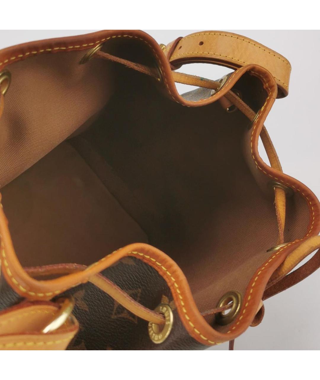 LOUIS VUITTON Коричневая кожаная сумка тоут, фото 6