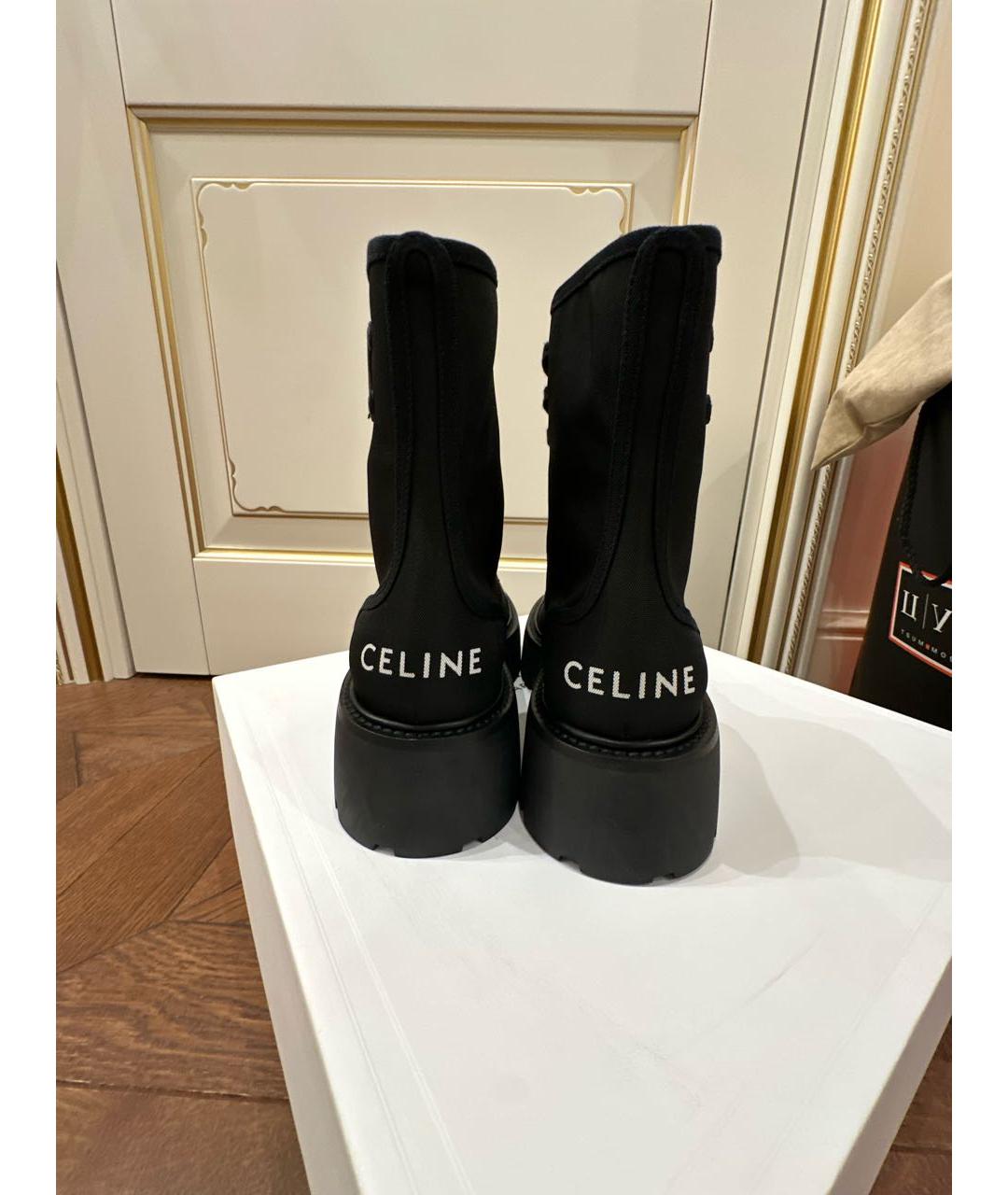 CELINE Черные ботинки, фото 4