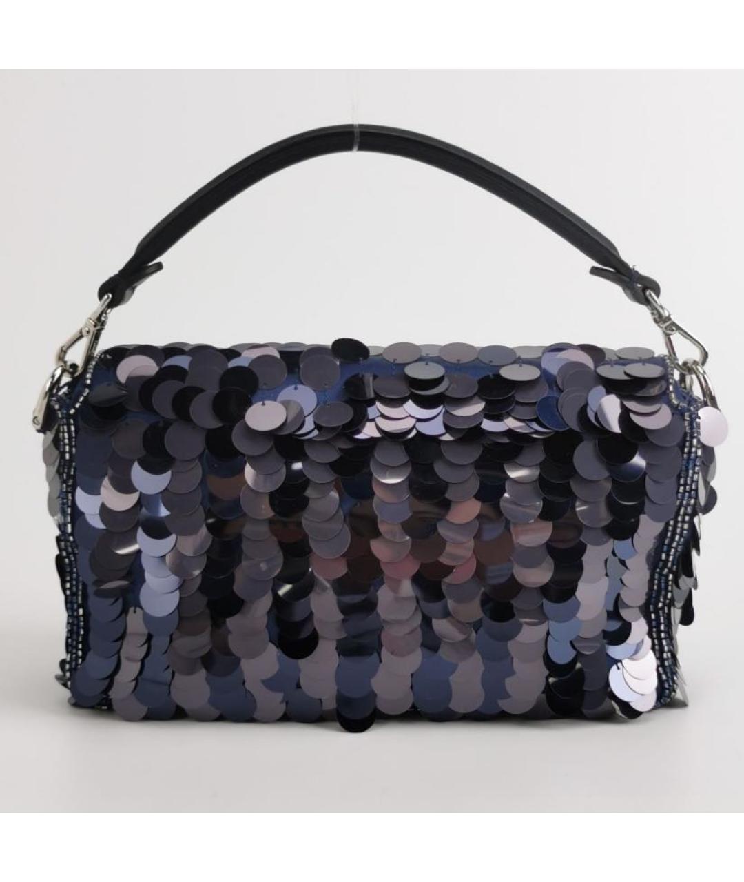 FENDI Темно-синяя сумка через плечо, фото 4