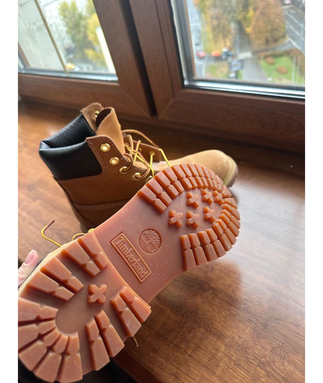 TIMBERLAND Бежевые нубуковые ботинки, фото 5