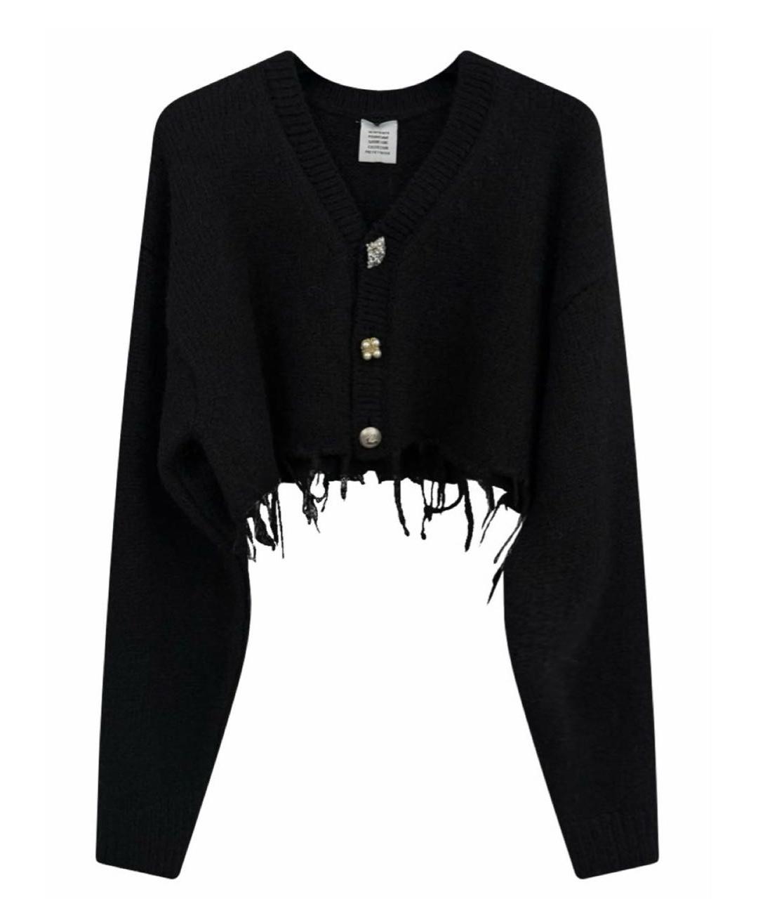 VETEMENTS Черный кардиган, фото 1
