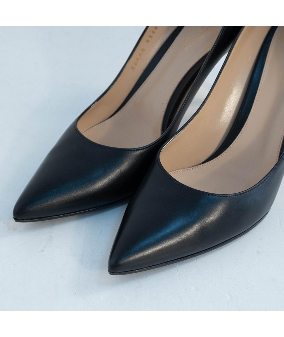 GIANVITO ROSSI Черные кожаные туфли, фото 3