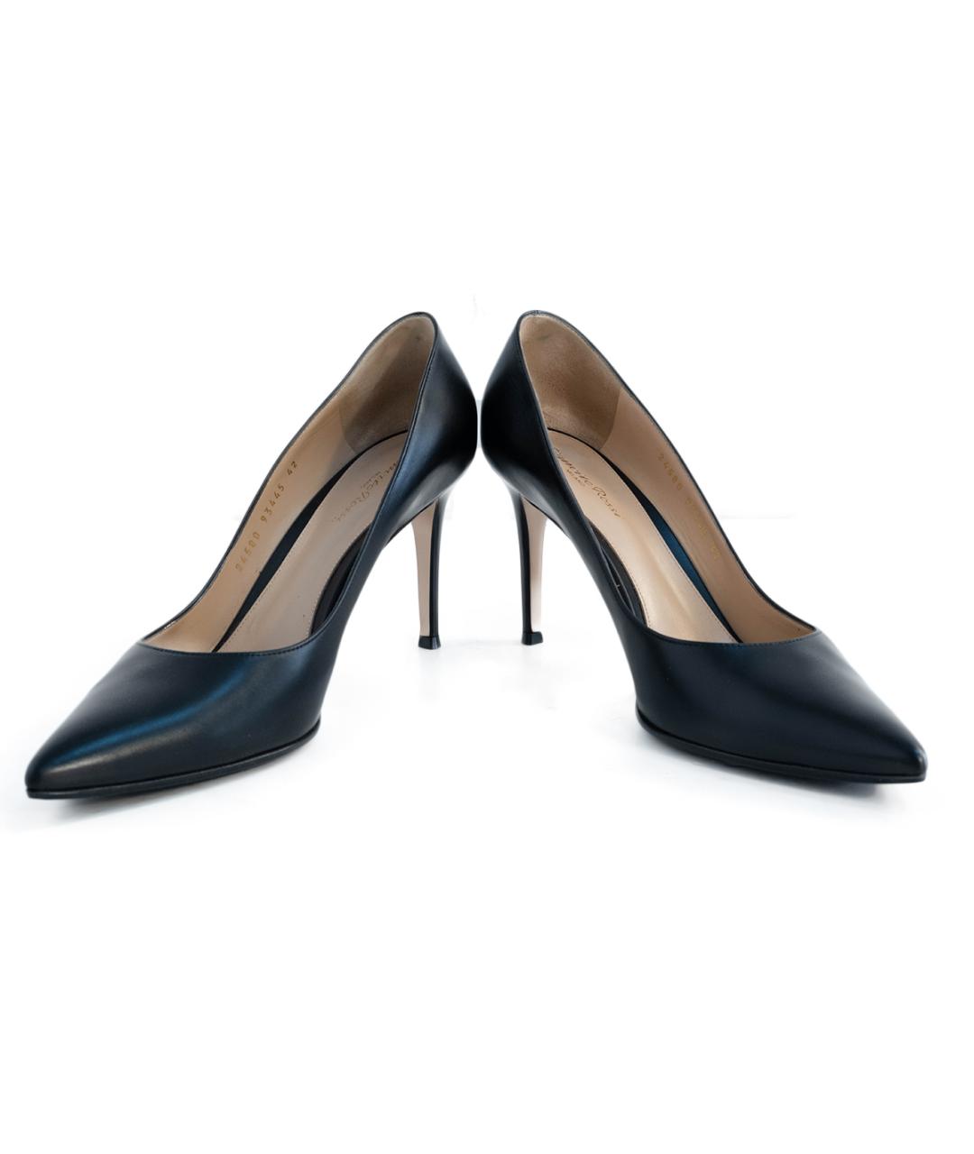 GIANVITO ROSSI Черные кожаные туфли, фото 4