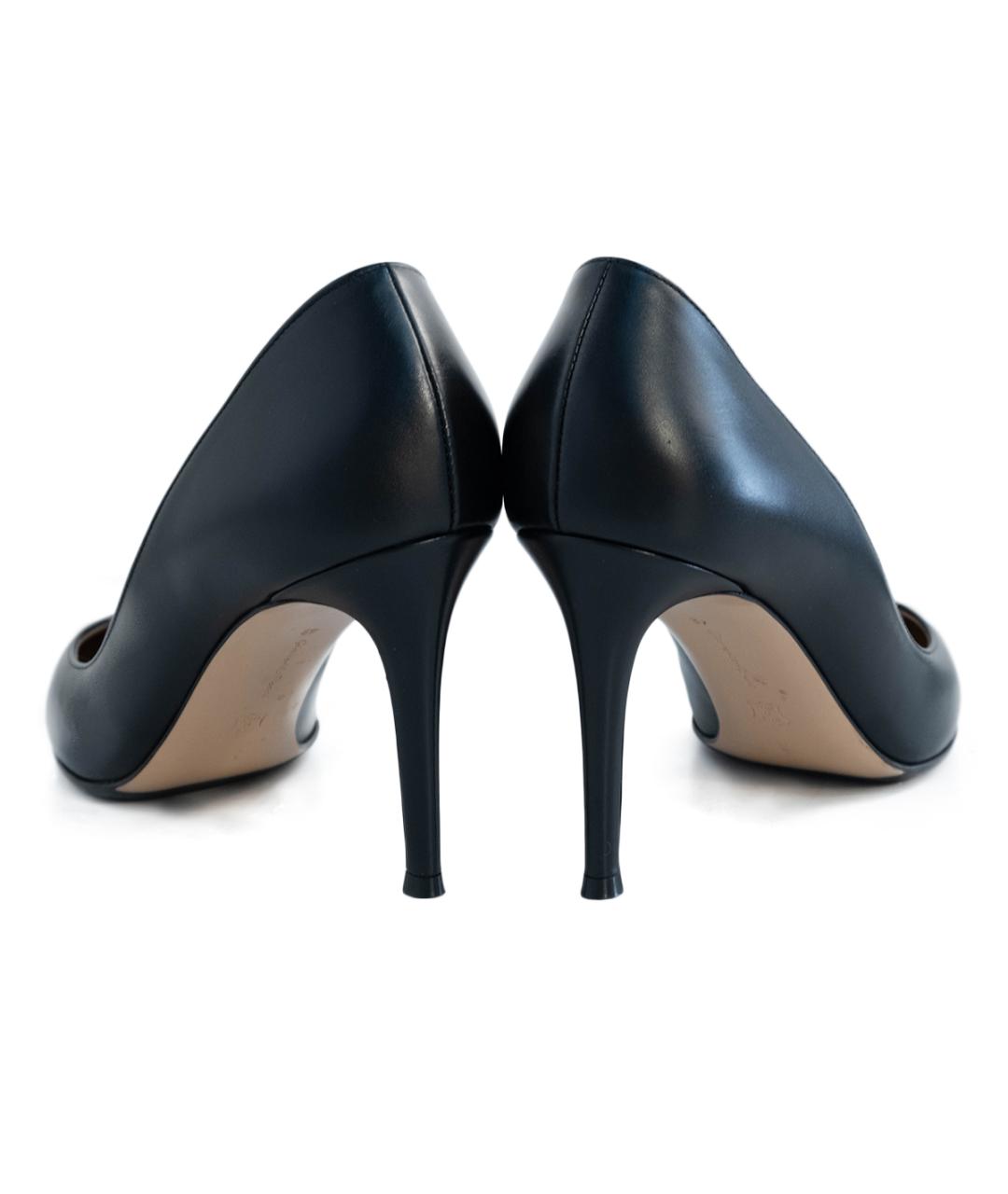 GIANVITO ROSSI Черные кожаные туфли, фото 5