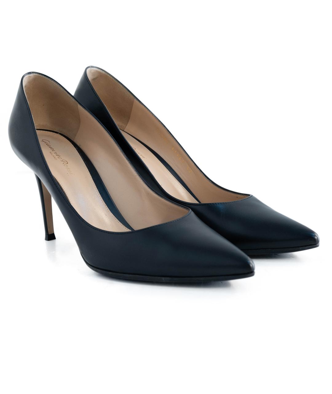 GIANVITO ROSSI Черные кожаные туфли, фото 2