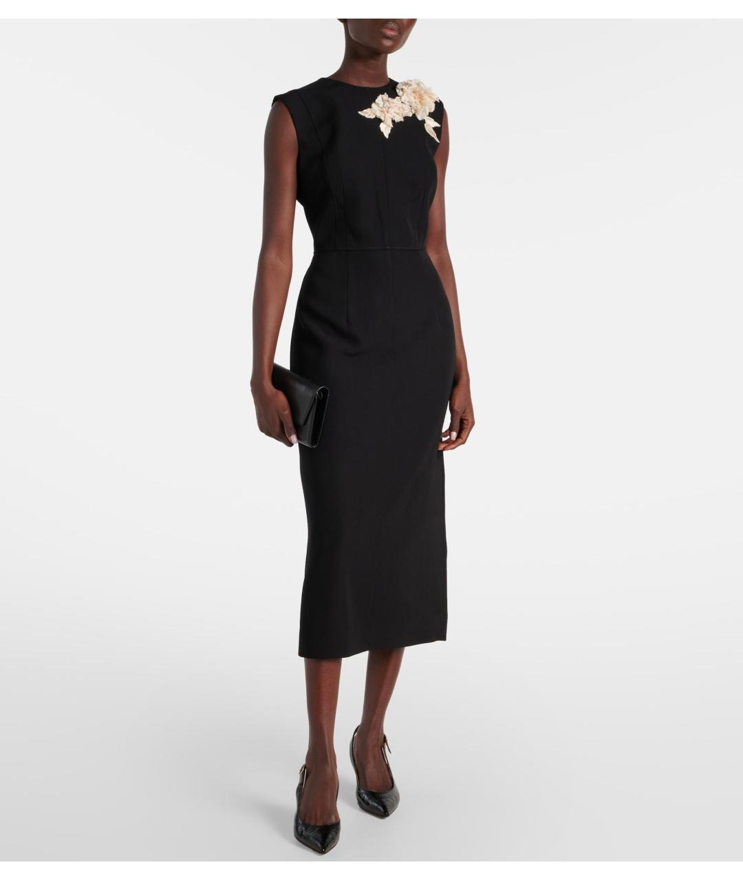 ERDEM Черное коктейльное платье, фото 4