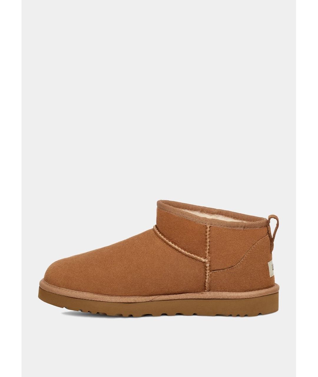 UGG AUSTRALIA Коричневые замшевые ботинки, фото 5