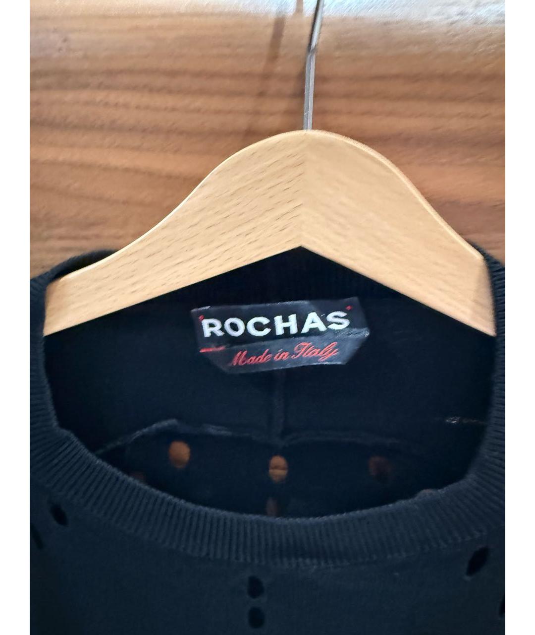 ROCHAS Черная вискозная майка, фото 3