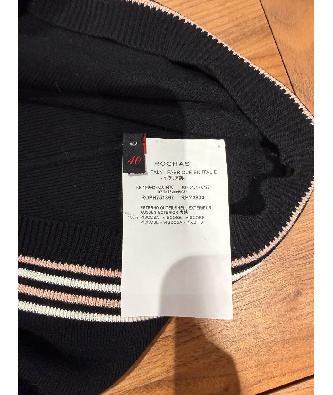 ROCHAS Черная вискозная майка, фото 4